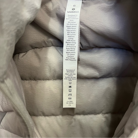 NWT Lululemon Down For It All Vest insulated puffer goose - Dark Chrome - Picture 9 of 14